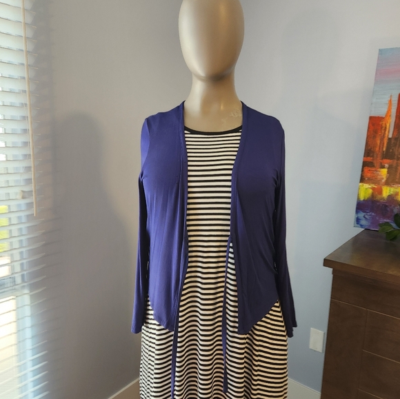 Blue Super Soft Tie-Front Cardigan - Picture 5 of 9